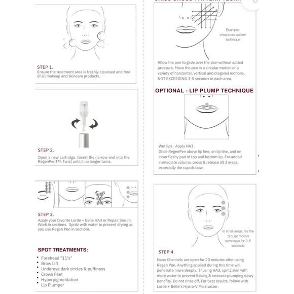 NEW LORDE & BELLE RenGen Pen & 30 Day Cartridge Repair Serum (Retail $468) - Picture 6 of 7